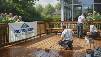 Deck painting service in Charlotte, NC for weather-resistant deck protection and curb appeal