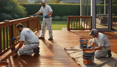 Deck staining service in Charlotte, NC by Charlotte Paint Pros