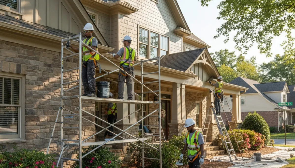 Charlotte, NC painting contractors providing professional interior and exterior house painting services