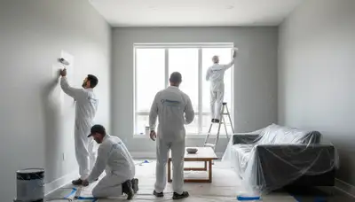 Interior house painting in Charlotte, NC by Charlotte Paint Pros