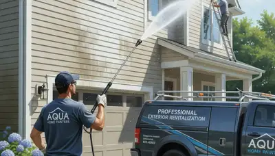 Vinyl siding pressure cleaning in Charlotte, NC to remove mold, mildew, and pollen buildup